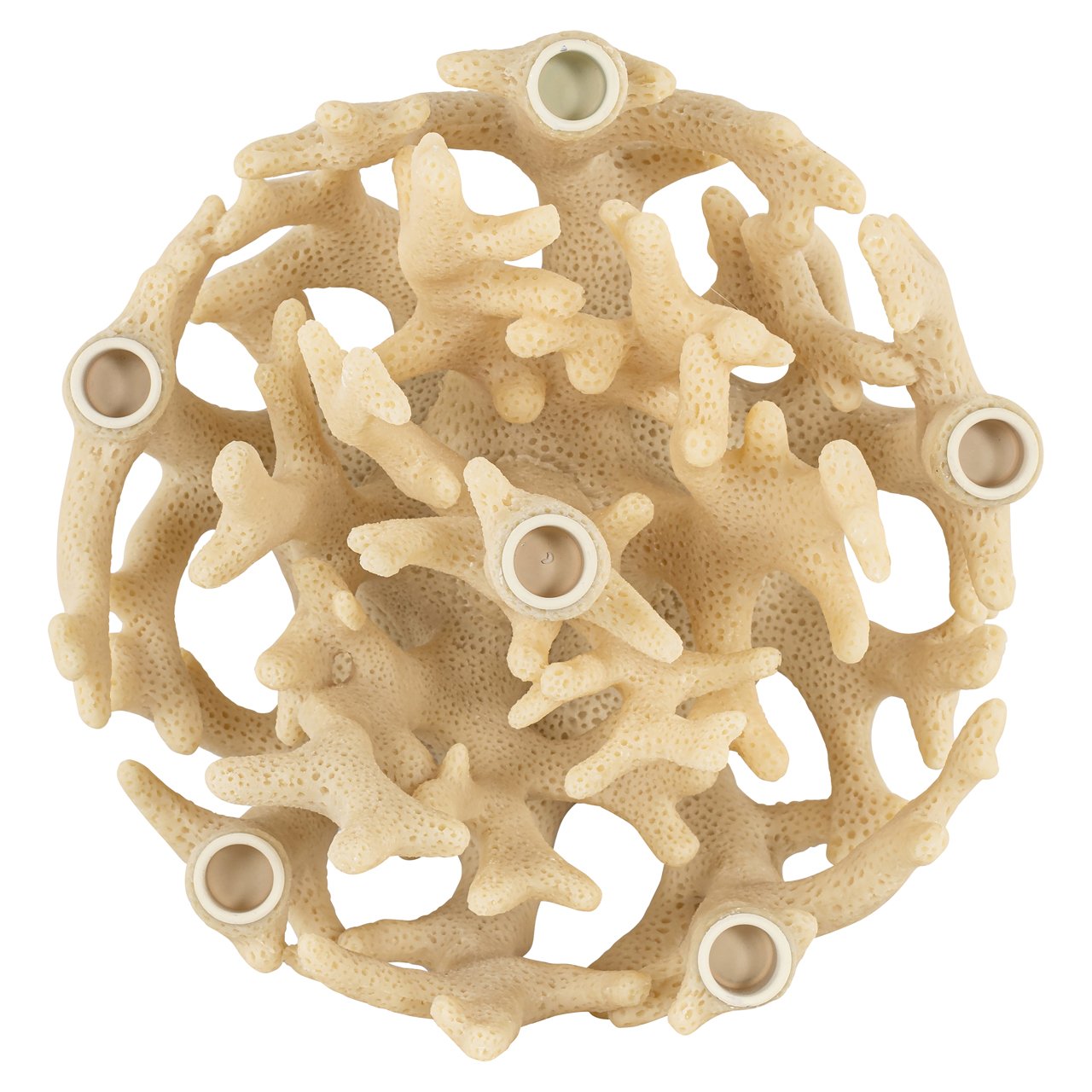 Candle holder Clarice white