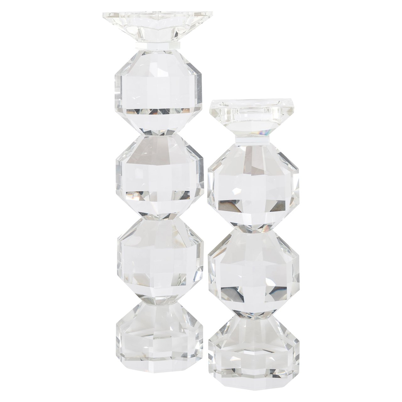 Candle holder Safia clear transparent small
