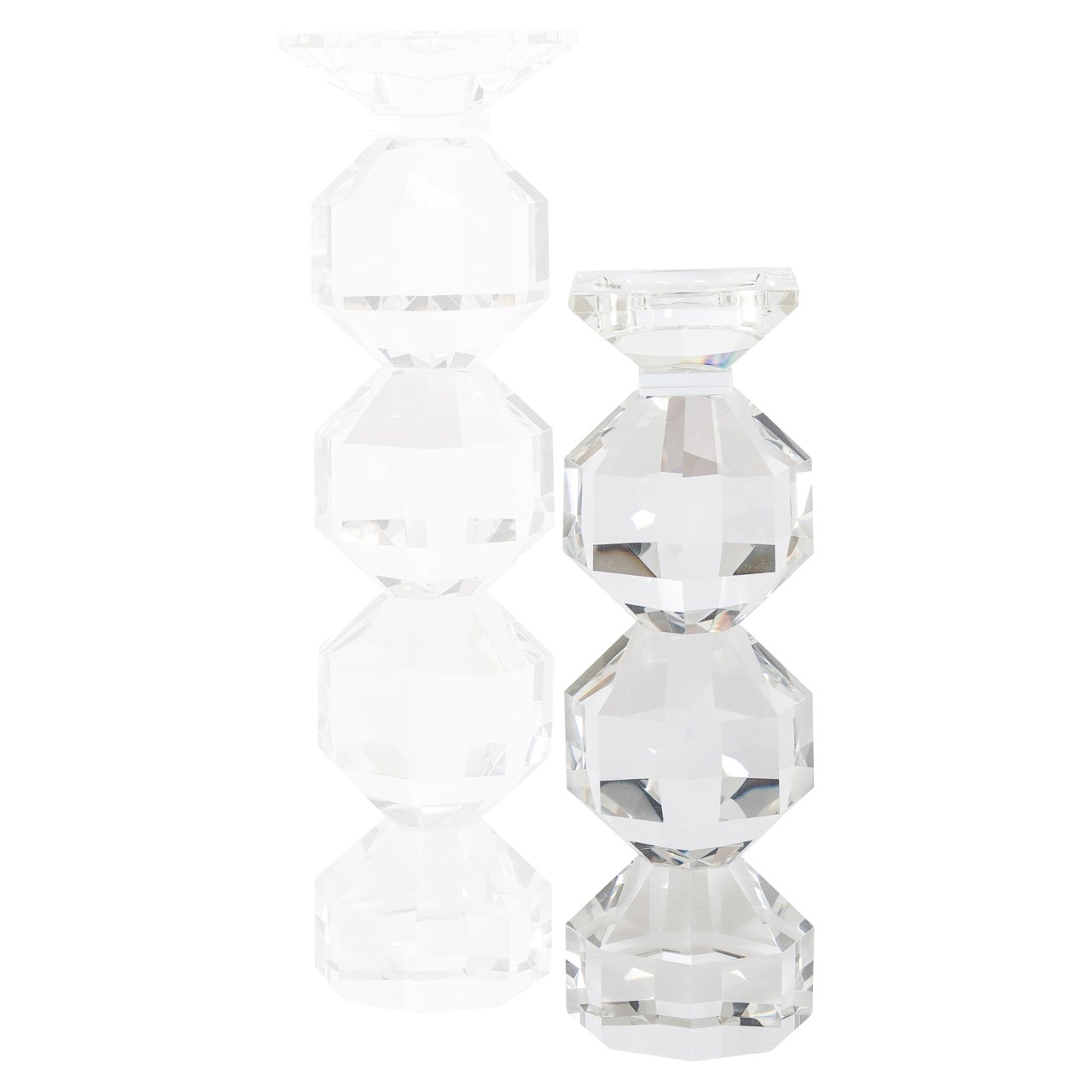 Candle holder Safia clear transparent small