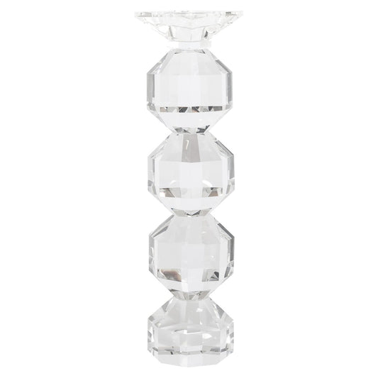 Candle holder Safia clear transparent large