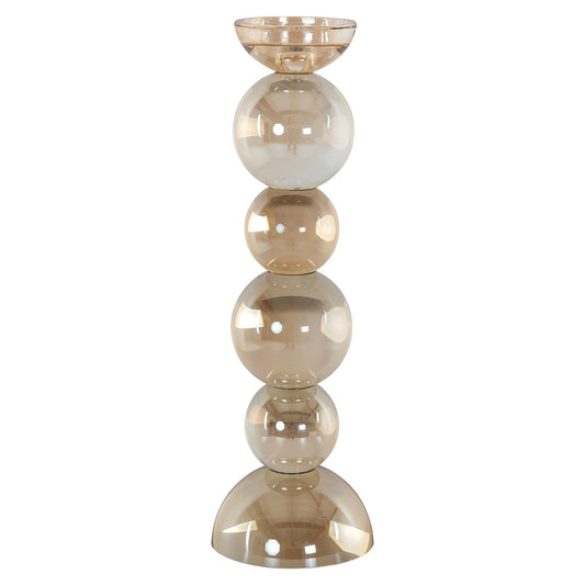 Candle holder Emie brown large