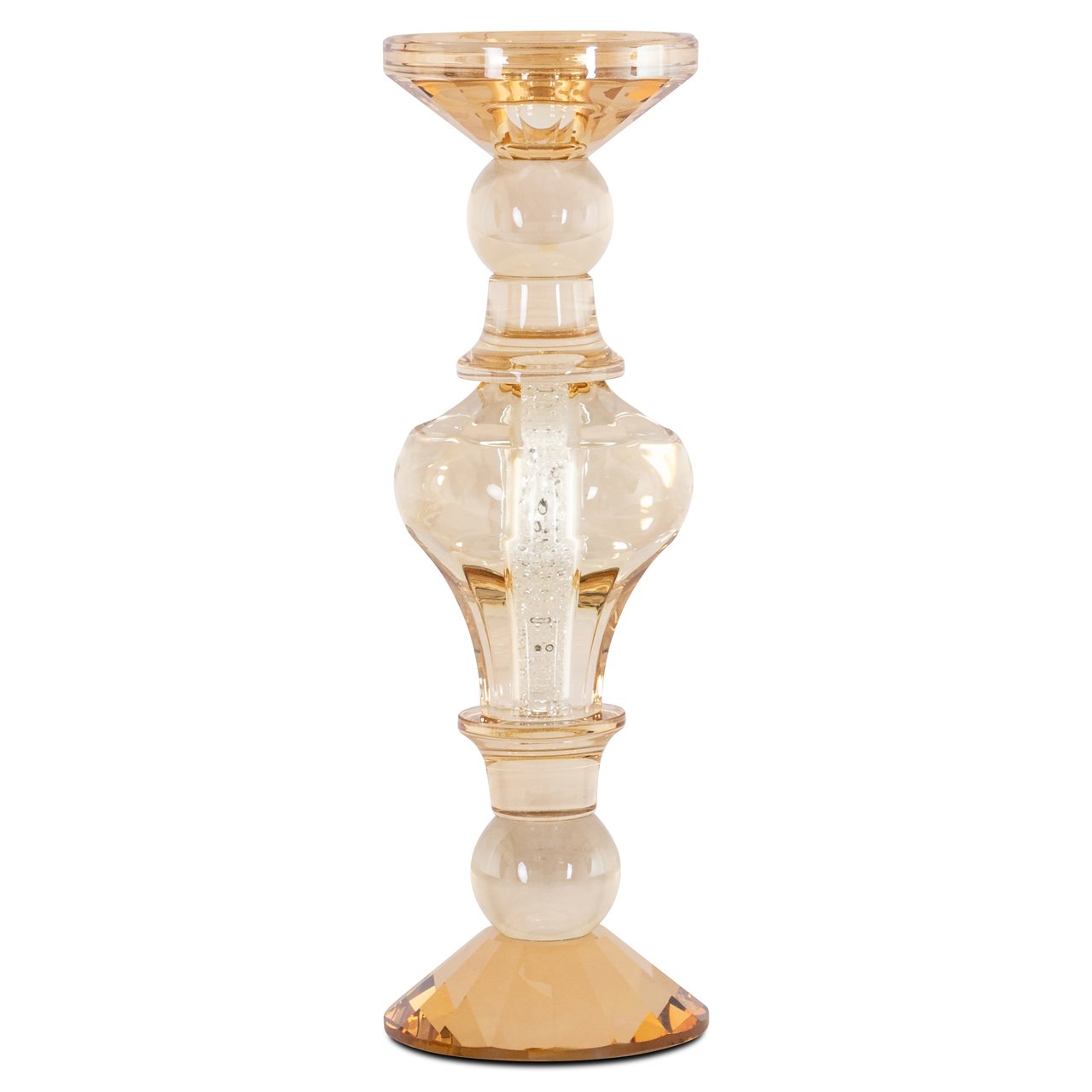 Candle holder Dilan amber large