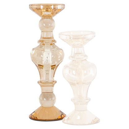 Candle holder Dilan amber large