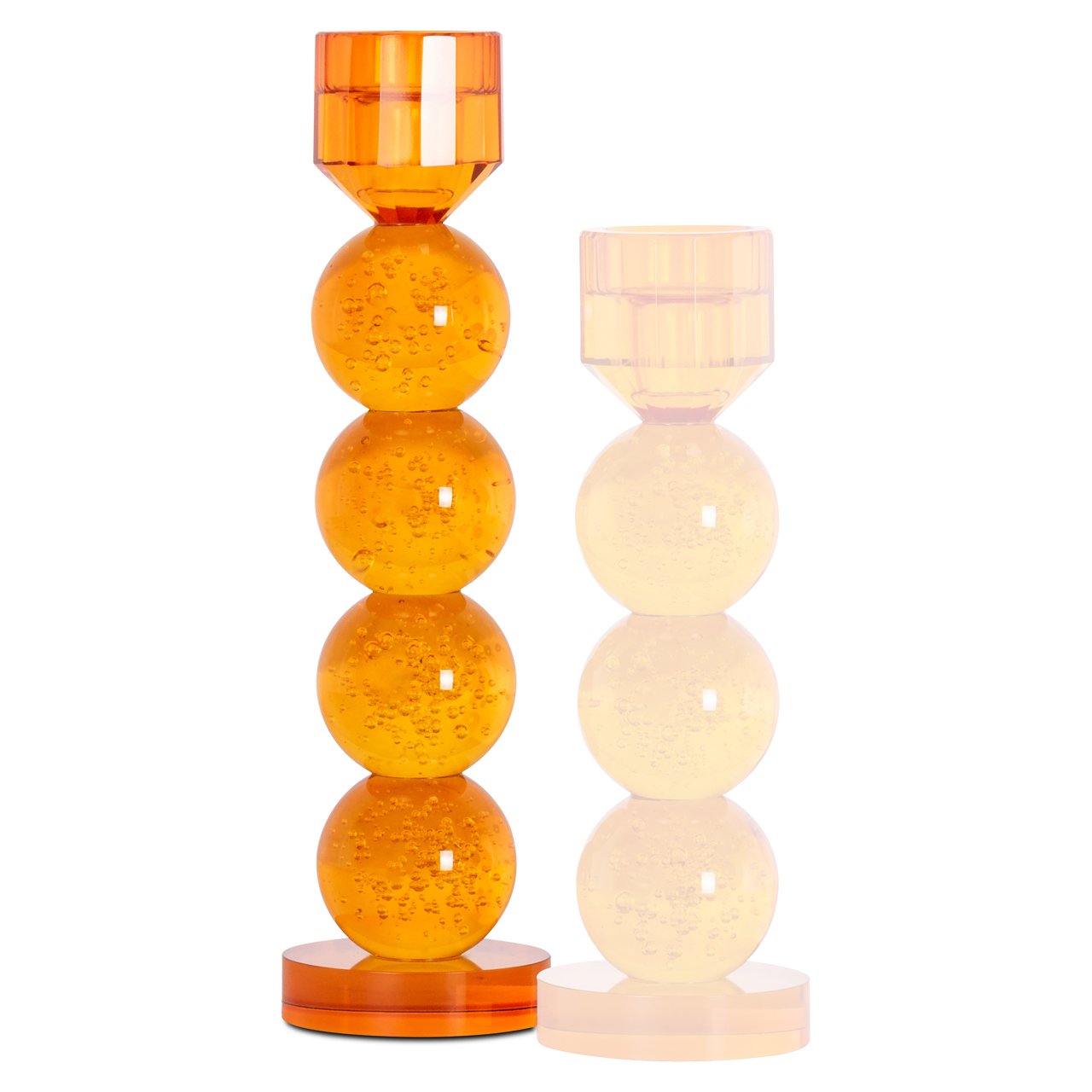 Candle holder Raylan orange large
