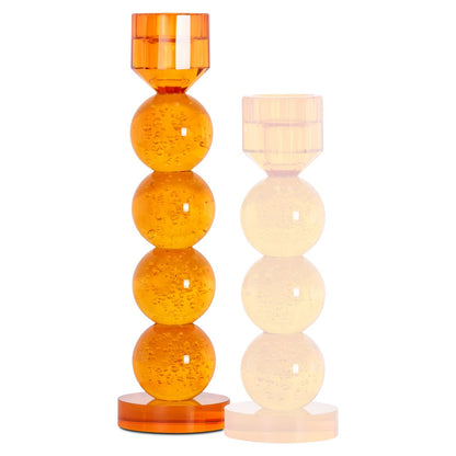 Candle holder Raylan orange large