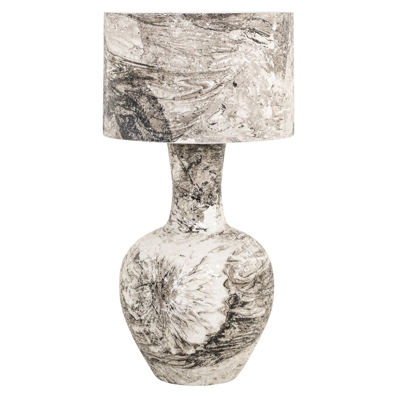Table lamp Cecile black/white