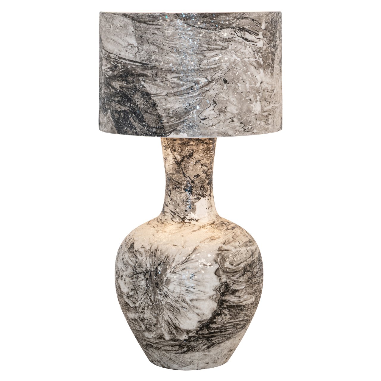 Table lamp Cecile black/white