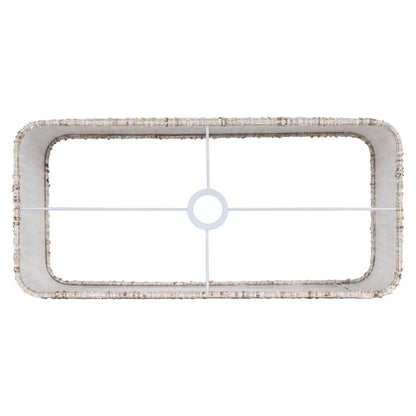 Lampshade Filou cream coco rectangle large