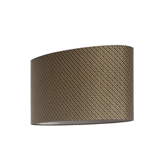 Lampshade Geo black oval