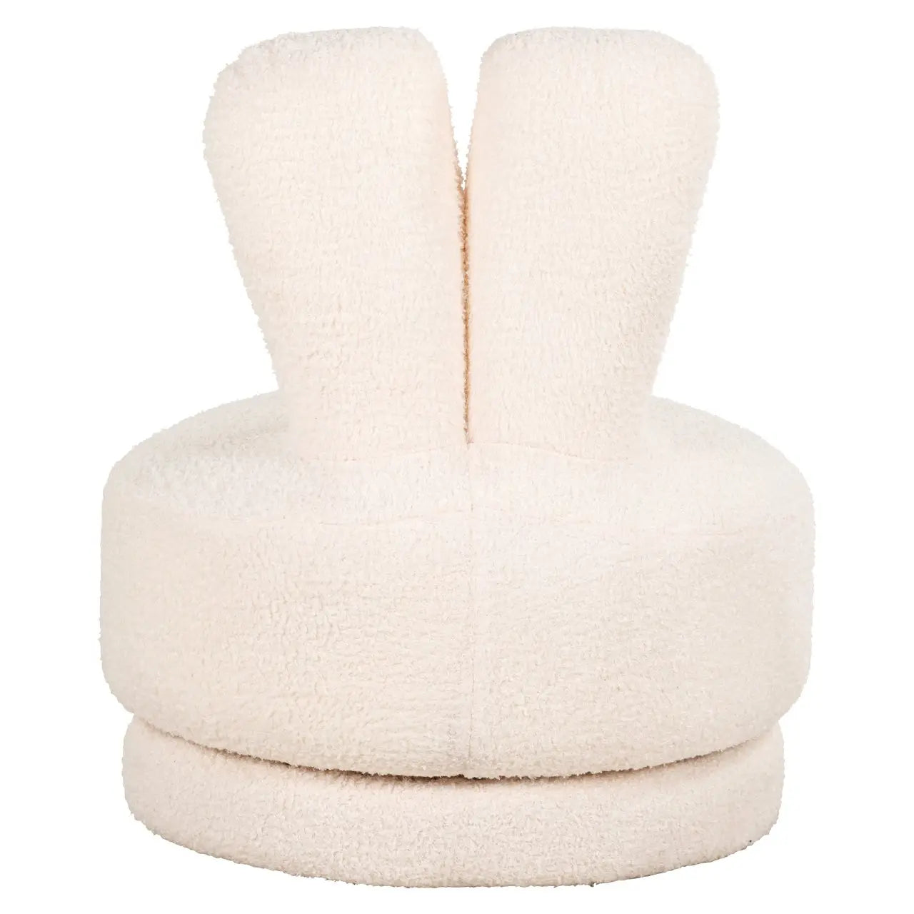 Lounge chair Bunny teddy white swivel kids