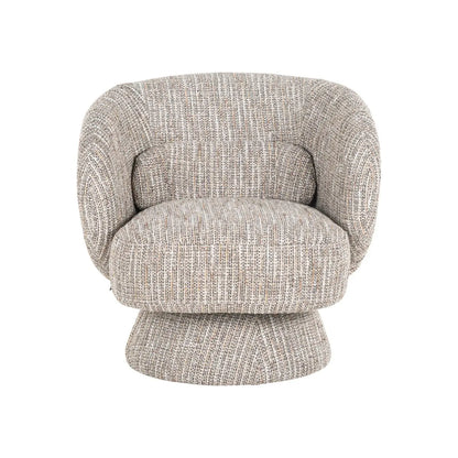 Lounge chair Cavallo beige coco swivel