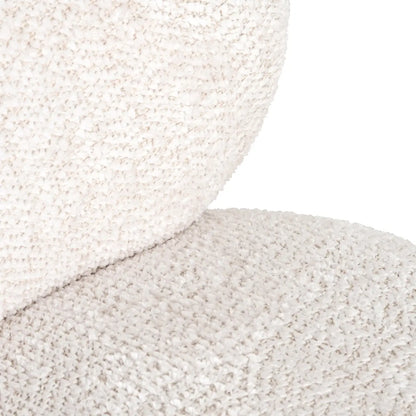 Lounge chair Jace lovely cream swivel
