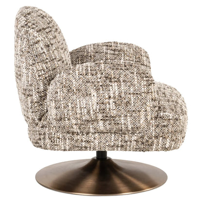 Lounge chair Kagney brown omara swivel