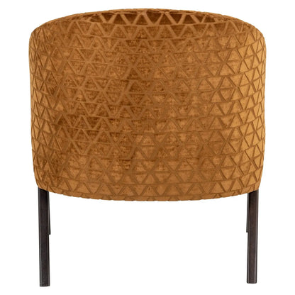 Lounge chair Mia old gold triangle