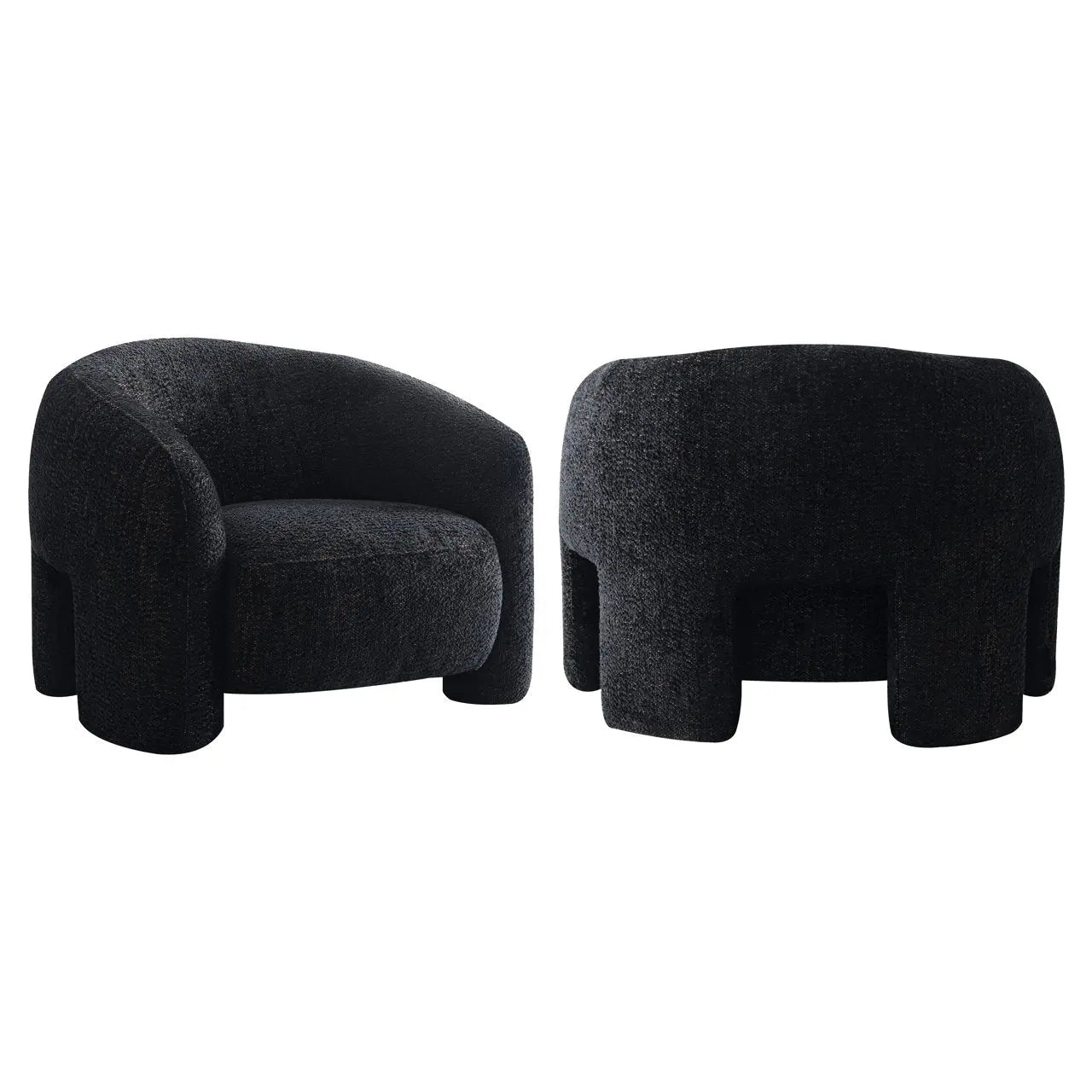 Lounge chair Milania lovely black