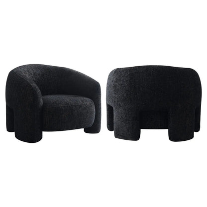Lounge chair Milania lovely black