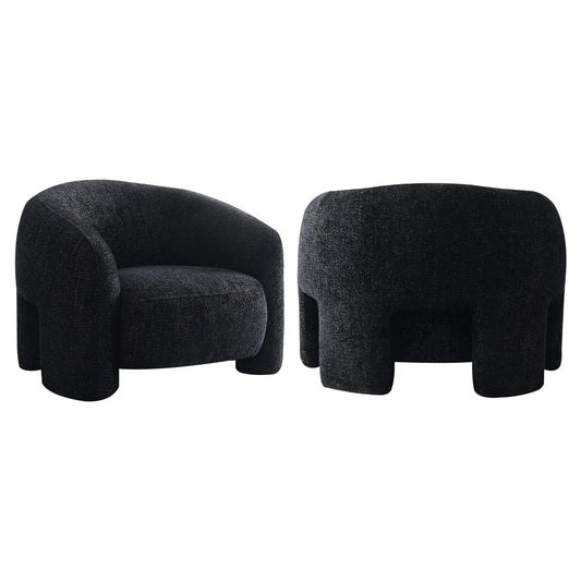 Lounge chair Milania lovely black