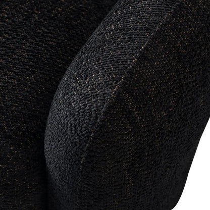 Lounge chair Milania lovely black