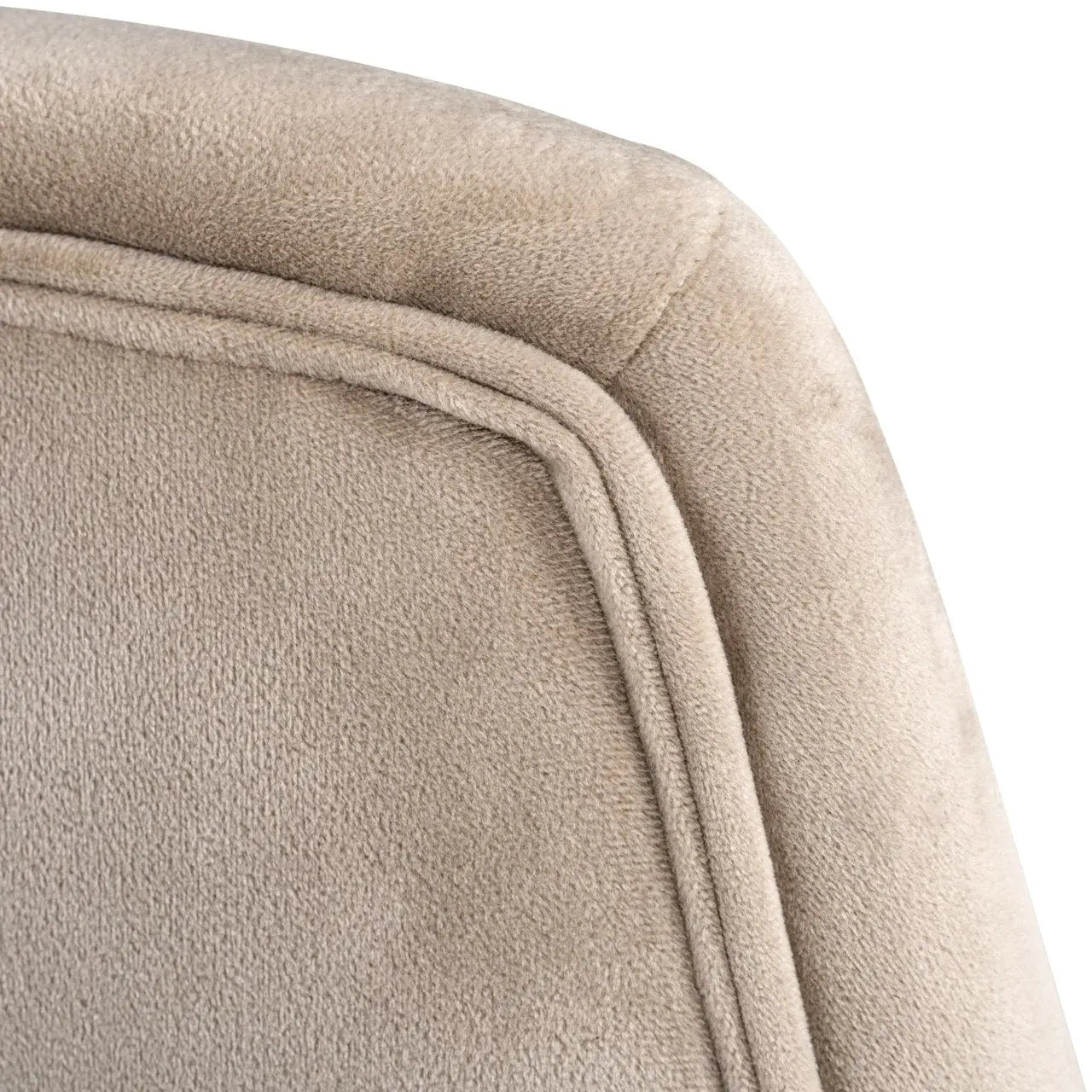 Lounge chair Nora khaki velvet swivel