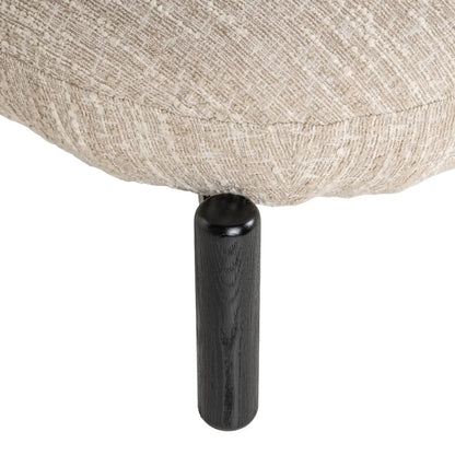 Lounge chair Ornella beige angora