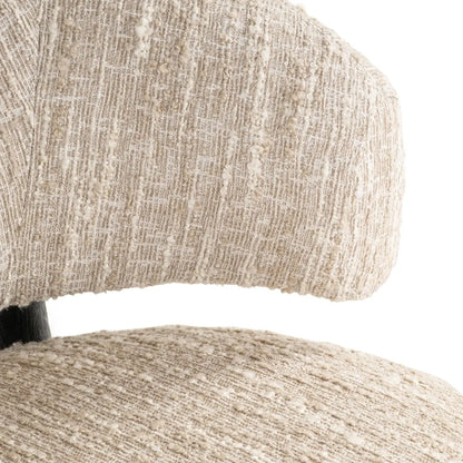 Lounge chair Ornella beige angora