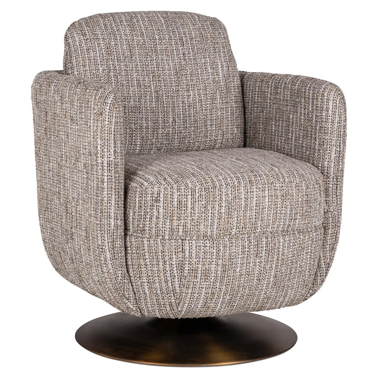 Lounge chair Turner beige swivel