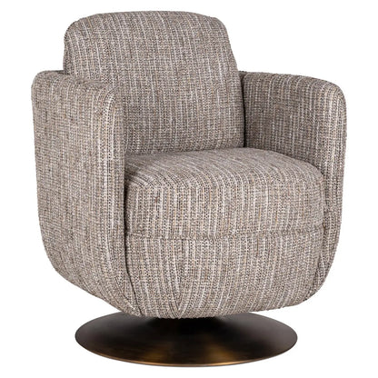 Lounge chair Turner beige swivel