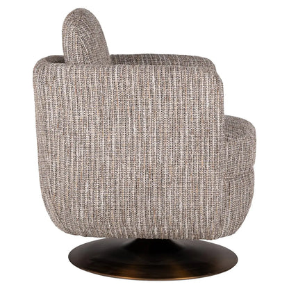 Lounge chair Turner beige swivel