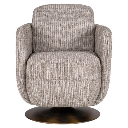 Lounge chair Turner beige swivel