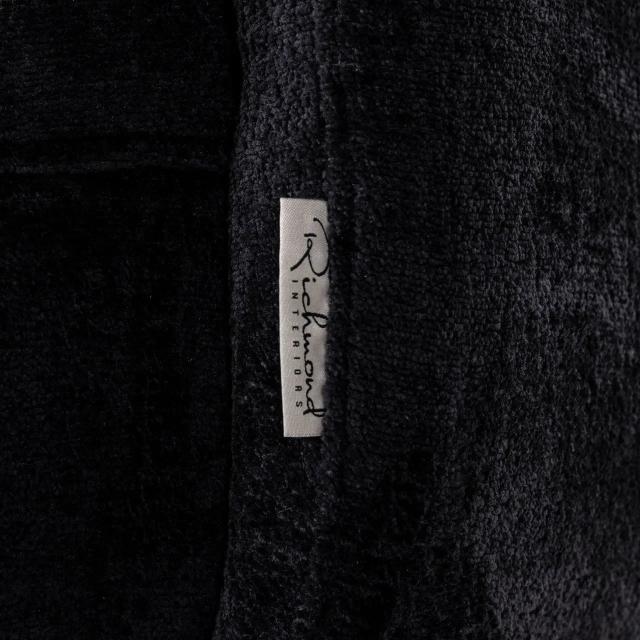 Lounge chair Turner black chenille swivel