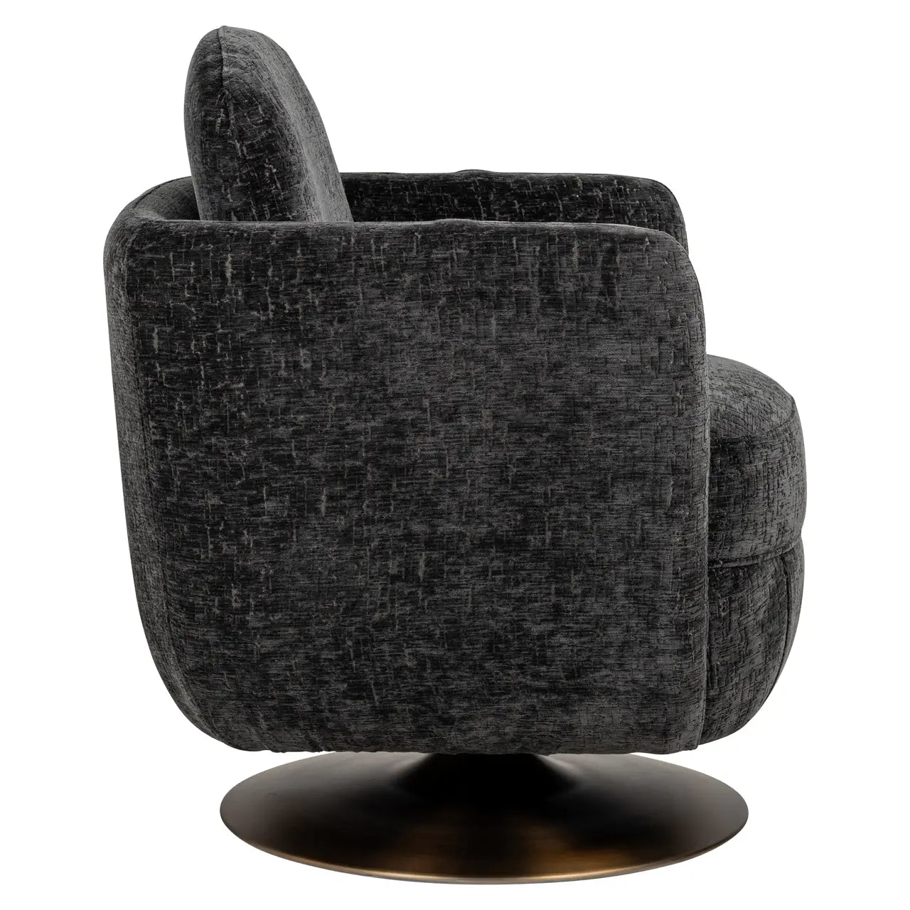 Lounge chair Turner graphite island swivel