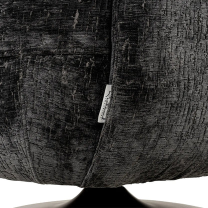 Lounge chair Turner graphite island swivel