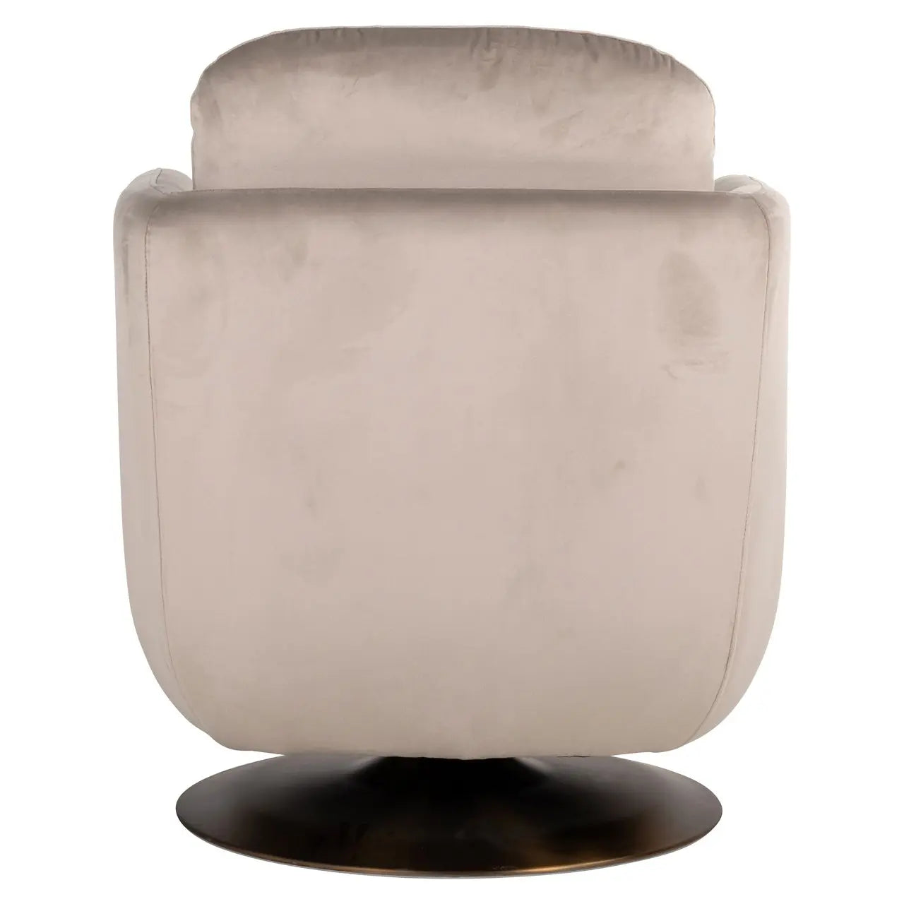 Lounge chair Turner khaki velvet swivel fire retardant