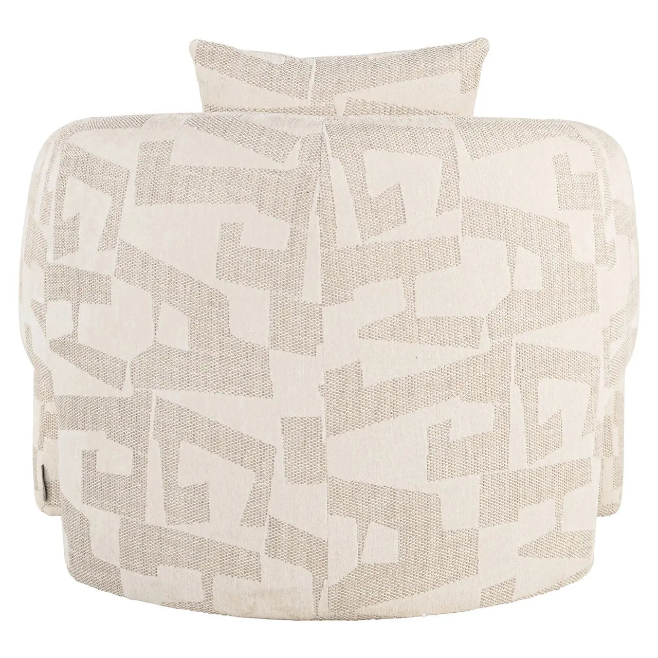 Lounge chair Tuscany beige graffic