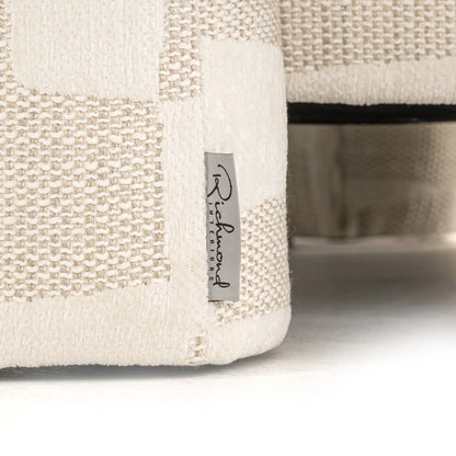 Lounge chair Tuscany beige graffic