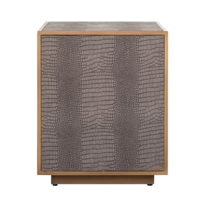 Multi drawer cabinet Classio brushed gold