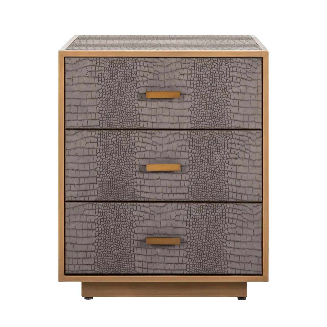 Multi drawer cabinet Classio brushed gold