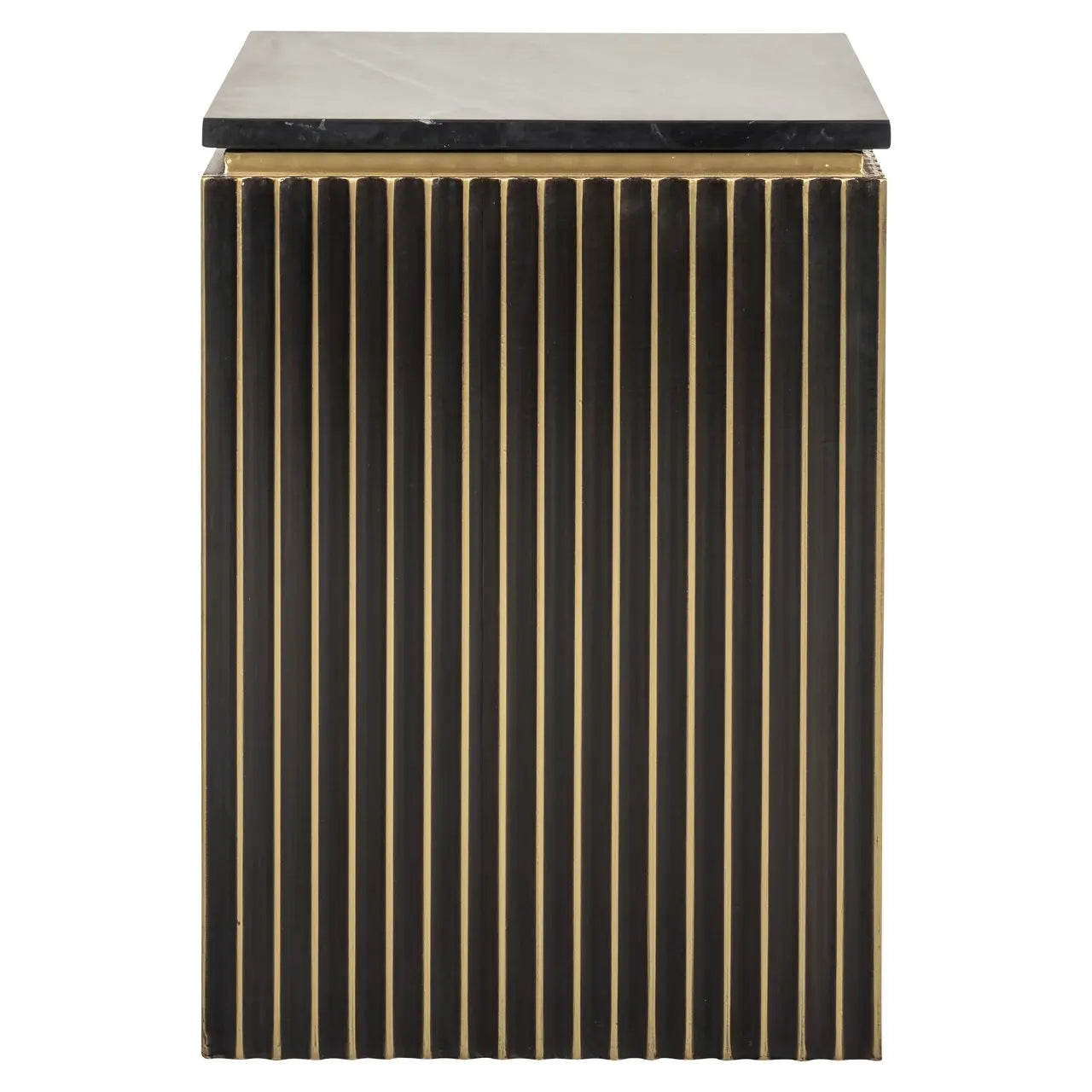 Nightstand Les Arcs brushed gold