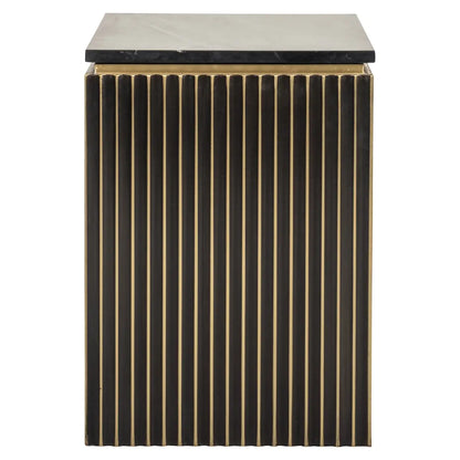 Nightstand Les Arcs brushed gold