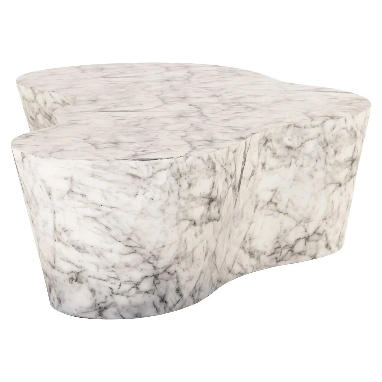 Outdoor coffee table Rockyard white marble look