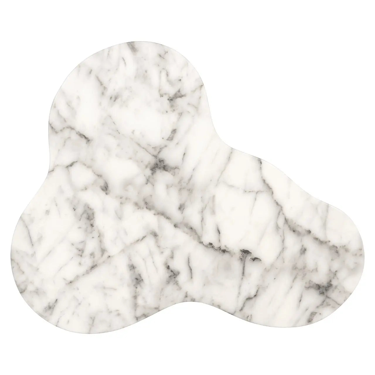 Outdoor end table Rockyard white marble look