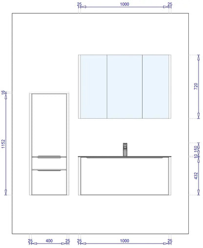 Pack Salle de bain BSET100-010 Hezioss Décoration