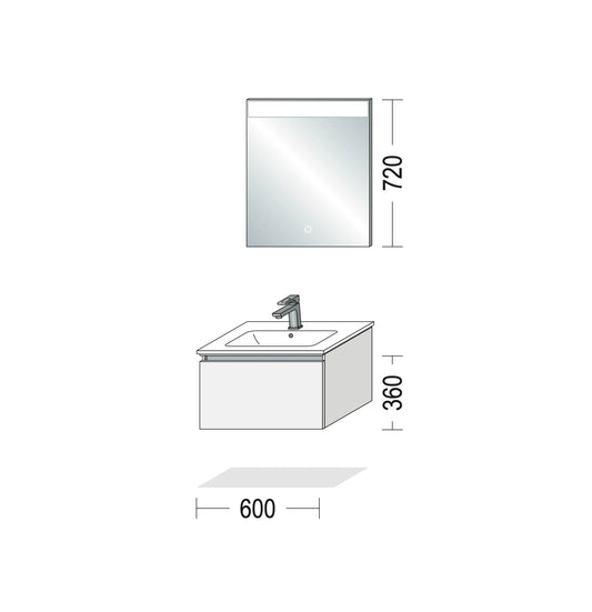 Pack Salle de bain NBSET60-004 Hezioss Décoration