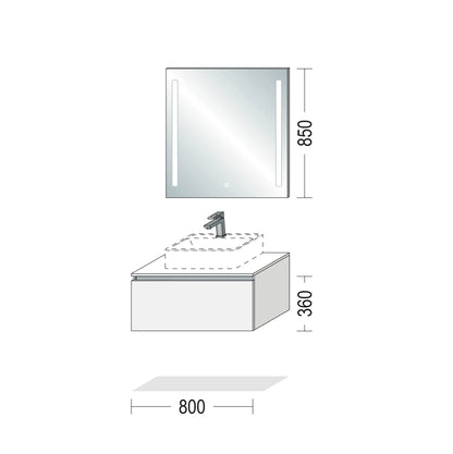 Pack Salle de bain NBSET80-003 Hezioss Décoration