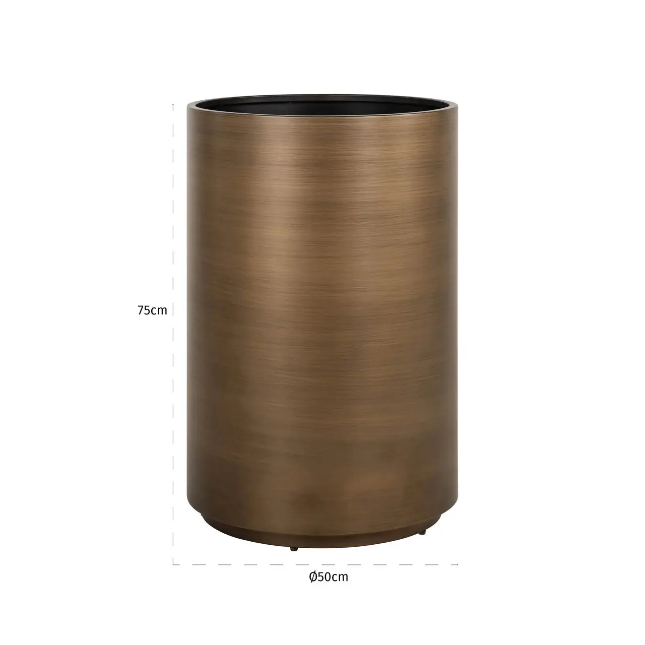 Planter Dira brushed gold 50Ø