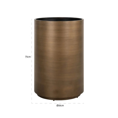 Planter Dira brushed gold 50Ø