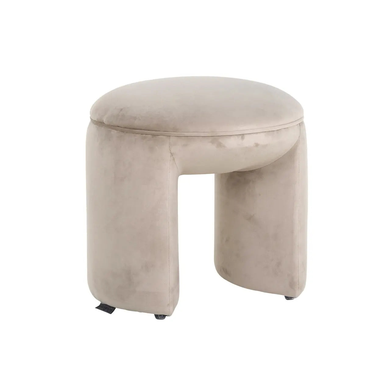 Pouffe & Footstool Fargo khaki velvet