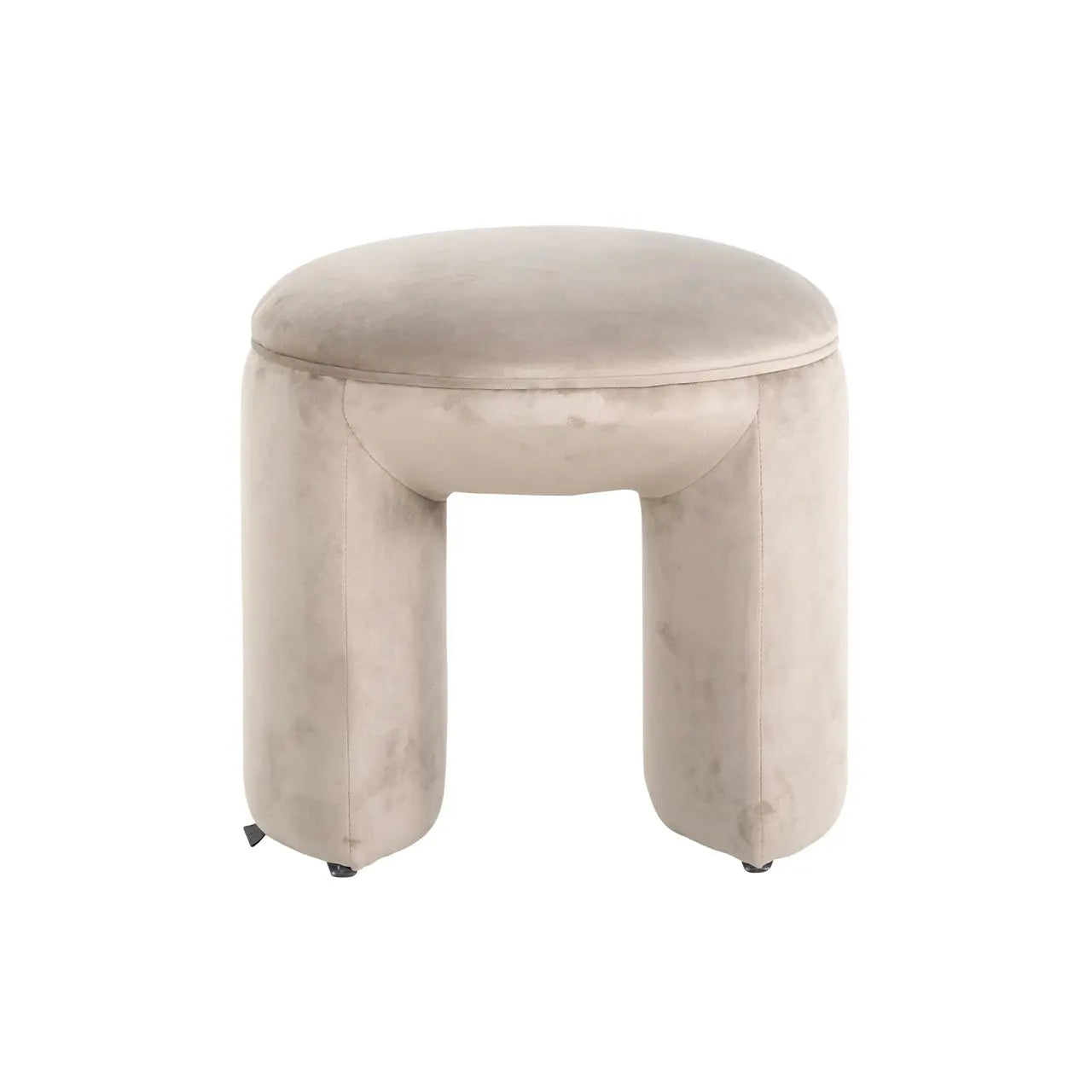 Pouffe & Footstool Fargo khaki velvet