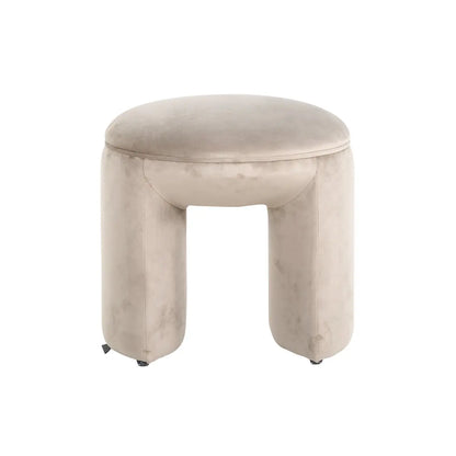 Pouffe & Footstool Fargo khaki velvet