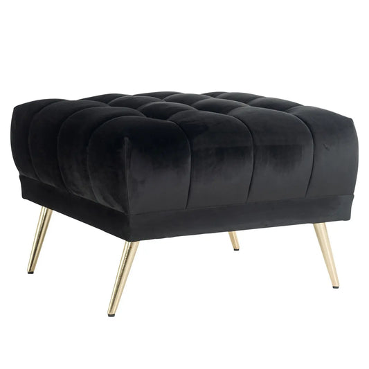 Pouffe & Footstool Huxley anthracite velvet